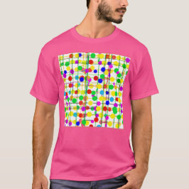 Camiseta Padrão Geométrico Aleatório