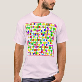 Camiseta Padrão Geométrico Aleatório
