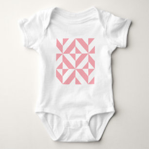 Camiseta Padrão Geométrico de Deco Cube, de Melão Rosa