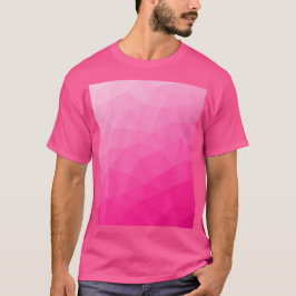 Camiseta Padrão geométrico de gradiente rosa quente