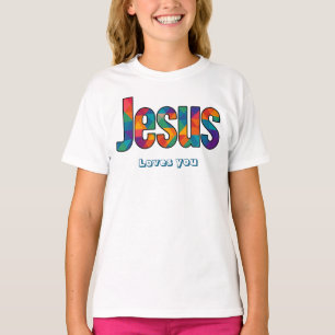 Camiseta Padrão geométrico de Jesus