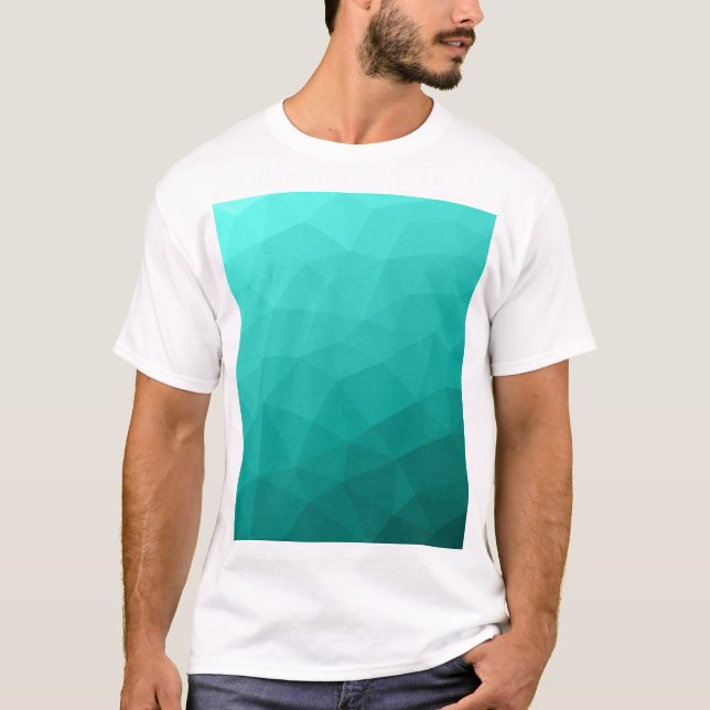 Camiseta Padrão geométrico do gradiente de tartaruga (Frente)