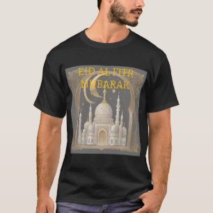 Camiseta Padrão Geométrico Eid Al Fitr Tshirt Para Homens