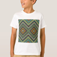 Padrão Geométrico Tribal Boho Étnico Aztec