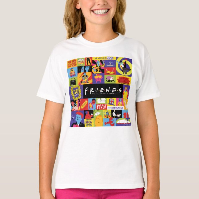 Camiseta Padrão Icônico FRIENDS™ (Frente)
