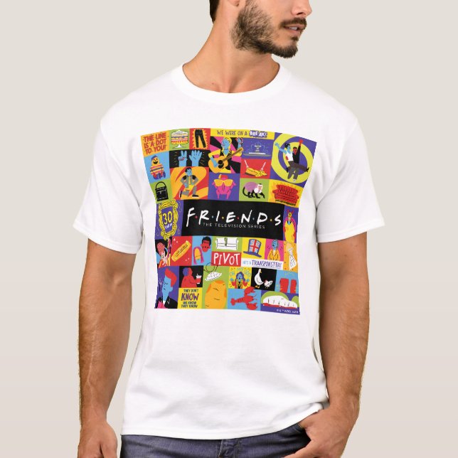 Camiseta Padrão Icônico FRIENDS™ (Frente)