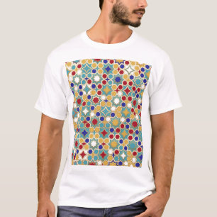 Camiseta Padrão Invisível do Mosaico Islâmico