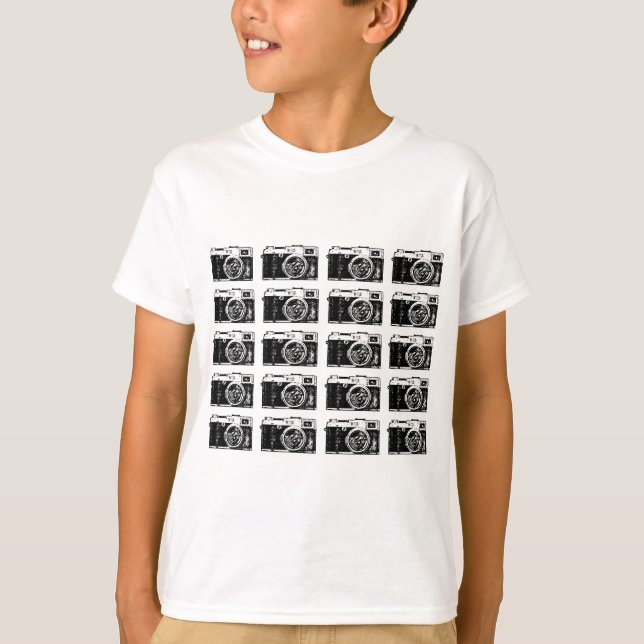 Camiseta padrão legal da câmera (Frente)