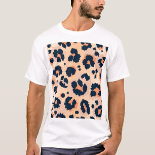 Camiseta Padrão Leopardo: Design engraçado sem carne