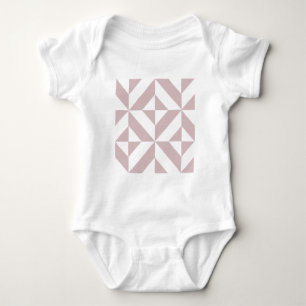 Camiseta Padrão Mauve Geométrico Deco Cube