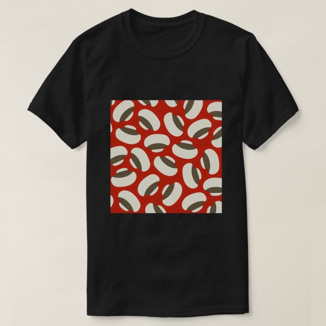 Camiseta Padrão médio de cogumelos 1 (Frente do Design)