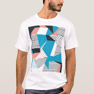 Camiseta Padrão Memphis: Tendência Abstrato minimalista