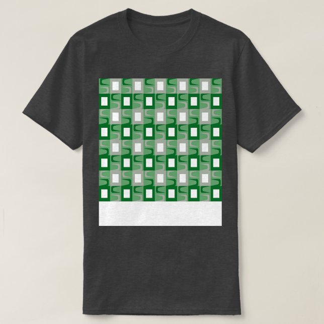 Camiseta Padrão moderno do meio século (Frente do Design)
