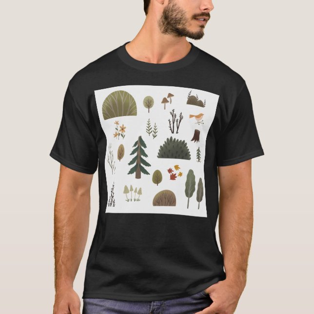 Camiseta Padrão natural (Frente)