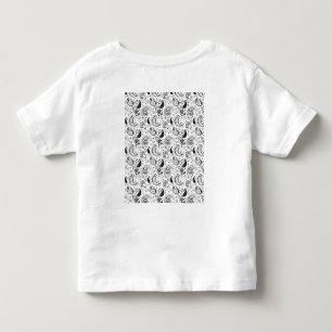 Camiseta Padrão Paisley Preto e Branco – Arte Textil Elegan