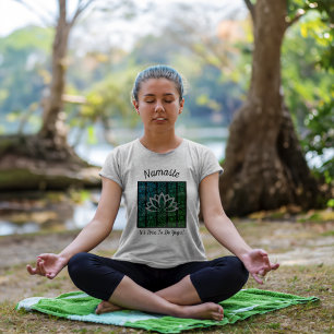Camiseta Padrão personalizado de Henna Yoga