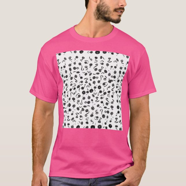 Camiseta Padrão preto do cinema (Frente)