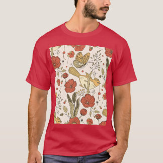 Camiseta Padrão Retro Vintage padrão anos 70 amigos