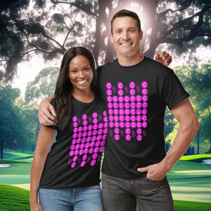 Camiseta Padrão retrorreflector cor-de-rosa no estilo de te