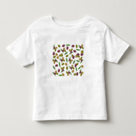 Camiseta Padrão Rustic Olive and Olive Leaves