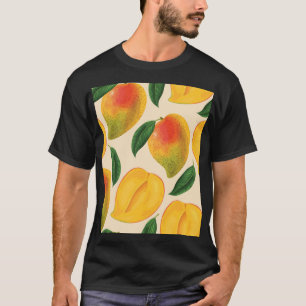 Camiseta Padrão sem costura da Fruta de Mango