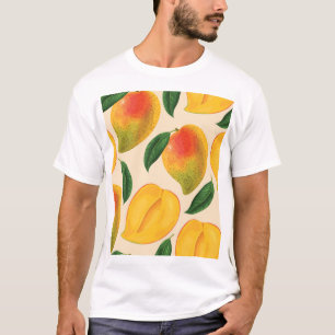Camiseta Padrão sem costura da Fruta de Mango