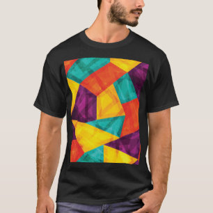 Camiseta Padrão Sem Costura do Mosaico Brilhante