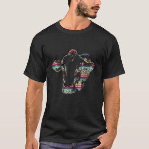 Camiseta Padrão Serape Mexicano Vaca Estampa de Leopardo Am