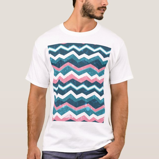 Camiseta Padrão tribal étnico, sem falhas (Frente)