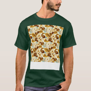 Camiseta Padrão tropical sem costura havaiano Hibiscus Mons