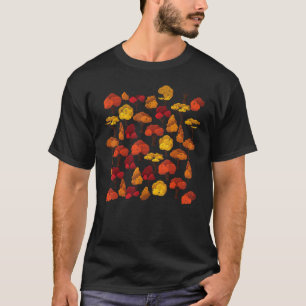 Camiseta Padrão Vintage Fall Trees
