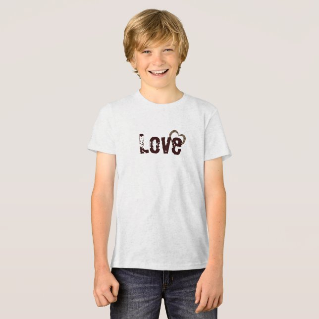 Camiseta Padrão Western Slick 2 com design de coração abert (Frente Completa)