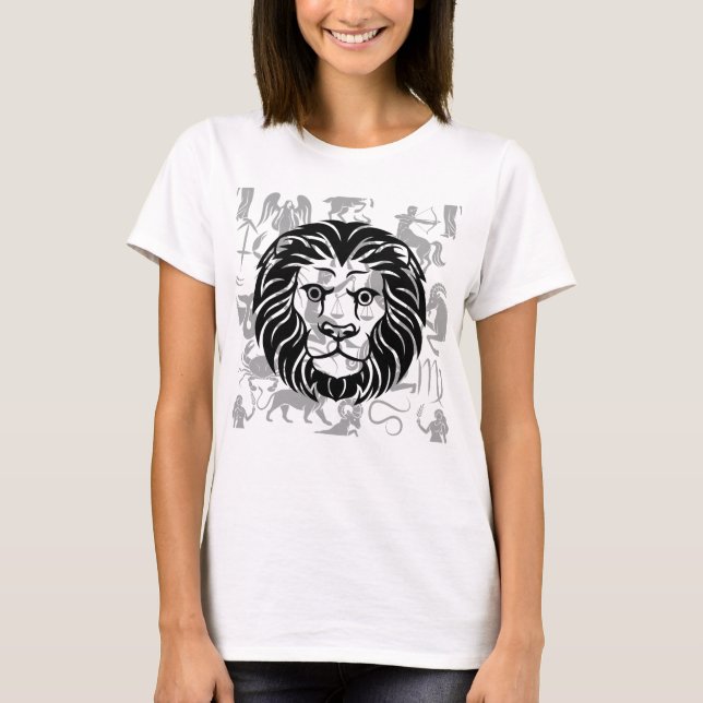 Camiseta Padrão Zodiac Z02 - Leo.w (Frente)