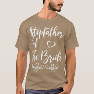 Camiseta Padrasto da Noiva e Casamento de noiva T-Shi