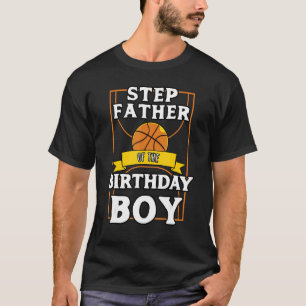 Camiseta Padrasto Do Aniversário De Basquete