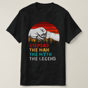Camiseta padrasto o homem mito a lenda