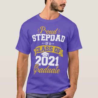 Camiseta Padrasto orgulhoso de uma classe de formando 2021