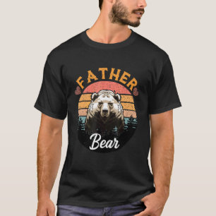 Camiseta Padre Bear Vintage Retro Sunset Ideia