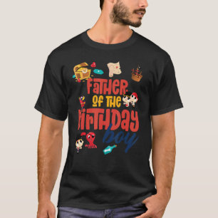 Camiseta Padre Birthday Boy Pirata Tema De Festa de anivers