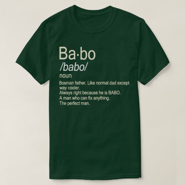 Camiseta Padre Bosniano (Frente do Design)