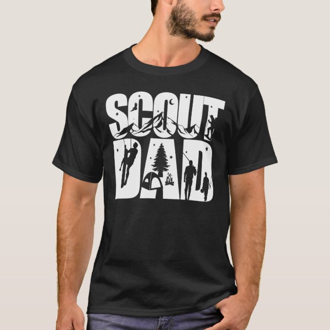 Camiseta Padre Camping-out Mãe Camfire Men (Frente)