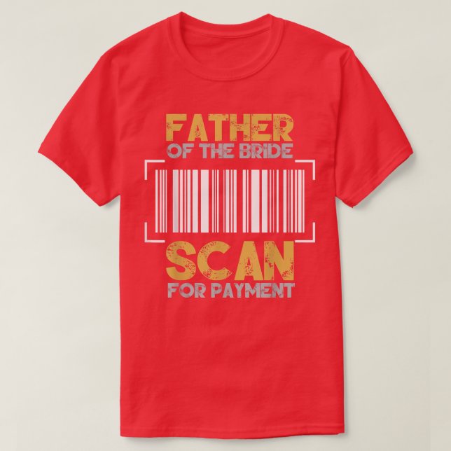 Camiseta Padre da Cerimônia de Recepção de Casamento Noiva (Frente do Design)