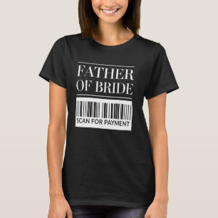 Camiseta Padre Da Noiva Casada Engraçada Escrita De Código