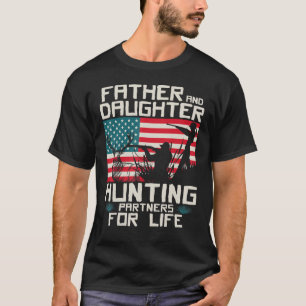 Camiseta Padre Daughn Hunting Partners American Flag