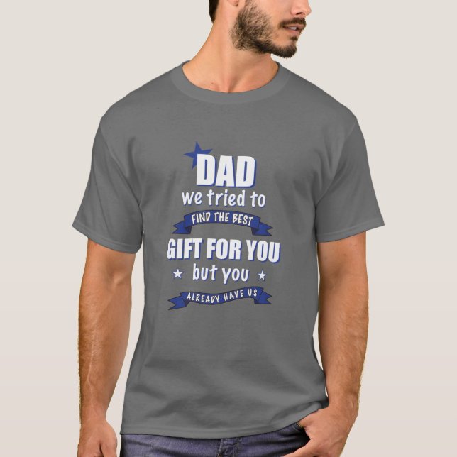 Camiseta Padre Dia de os pais Dift Men Son Idea (Frente)