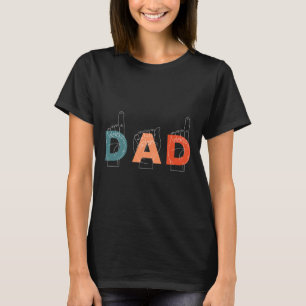 Camiseta Padre Dia de os pais - Língua gestual surda-muda