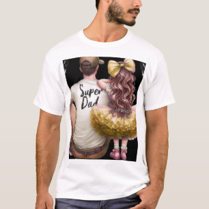 Camiseta Padre e Filha Bond - Teto Super Pai