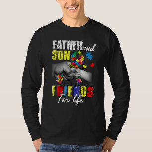 Camiseta Padre E Filho Amigos Para O Puzzle Do Garoto Autis