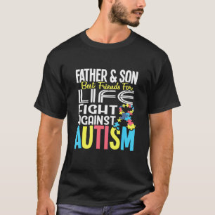 Camiseta Padre E Filho Bff Para A Vida Contra Autismo Aware