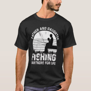 Camiseta Padre E Parceiros De Pesca Filha Para Peixes De Vi